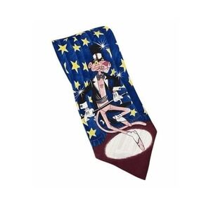 Vintage The Pink Panther Tie Necktie Star Tapping Red Blue Gold